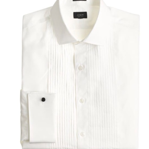 pleated tuxedo shirt slim fit